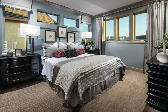 Bedrooms offer natural light while still providing privacy.