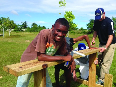 Dan Ryan and some close friends traveled to the Dominican Republic to help construct bleachers for a soccer field at an orphanage and to teach building skills to some of the older students.