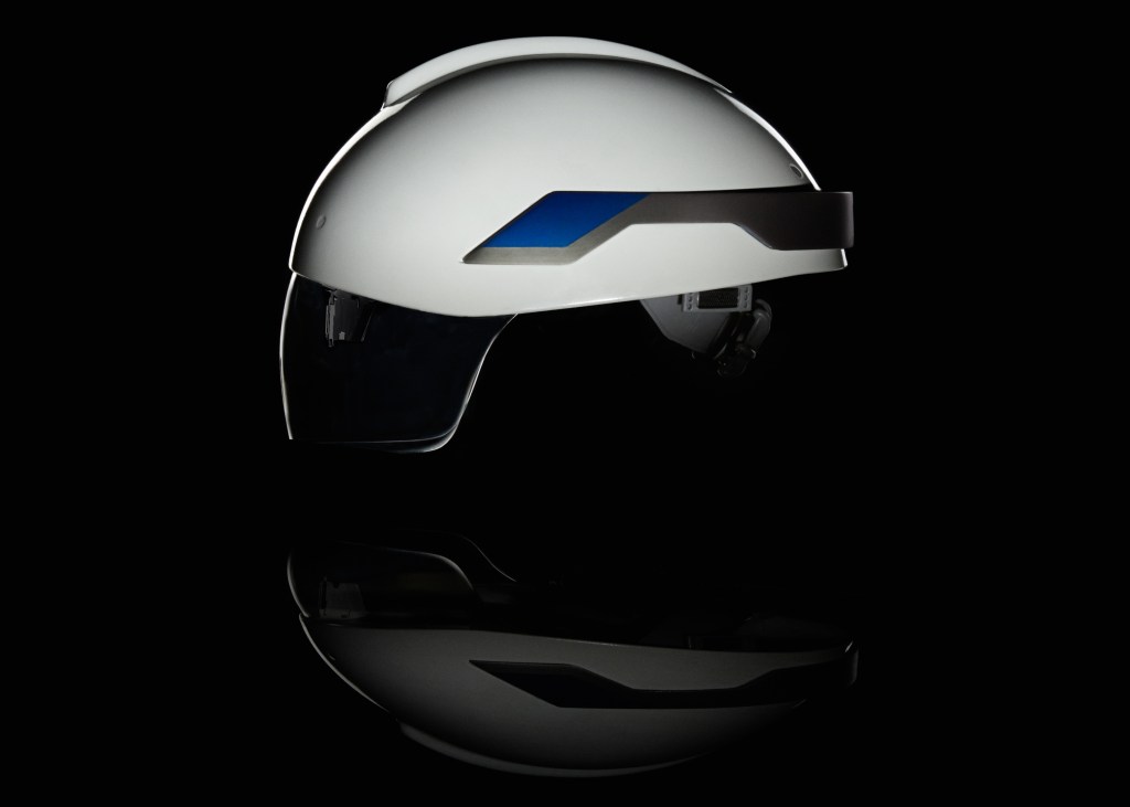 Daqri's Smart Helmet boasts 360 degree navigation cameras, an industrial-grade inertial measurement system, and a high resolution 3D depth camera.