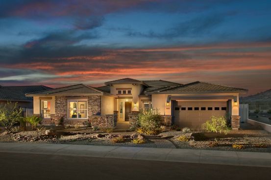 A David Weekley model home in Estrella