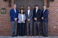 Tower Homes' Leadership Team (from left): Clint Johnston, Kaye Huff, Cannon Jarrell, Bobby Riis, and Price Hightower