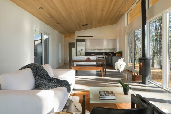 The open plan encourages social interactions but also provides flexible functionality for multiple users