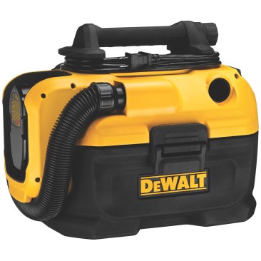 DeWalt portable, dual-power supply wet-dry vac