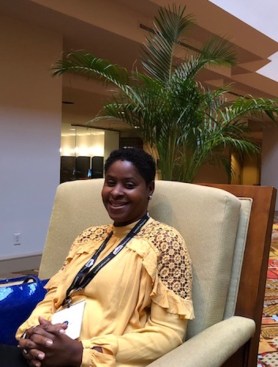 Diahann Young, director of digital platforms and innovations at PulteGroup, at the International Builders Show, Orlando.