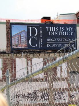 District Condos, with seven stories of new construction and the renovation of an historic building, will span nearly the entire block of 14th Street from Swann to S Street. A rooftop terrace will offer outdoor living rooms, an outdoor kitchen and bar, a fire pit, a water feature, and a sundeck.