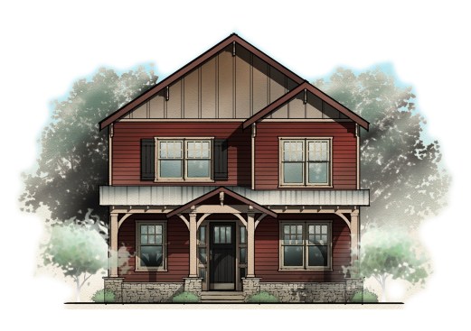 The first construction phase includes 64 three- and four-bedroom homes.