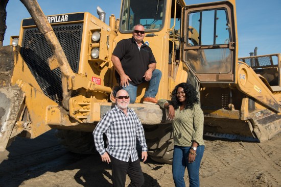 Mickie Riley (President), Gilbert Lopez (Project Superintendent), Virireader Harry (Director of Operations)