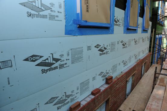 Foam Board Insulation  Insulation on the interior is a no-brainer, but a house also will see additional benefits from 
rigid foam board insulation installed on the exterior wall or roof deck. In addition to boosting thermal resistance, the product adds to a house’s structural strength and reduces conduction through elements such as joists and studs. Boards range in R-values from 3.8 to 8 per inch of thickness.