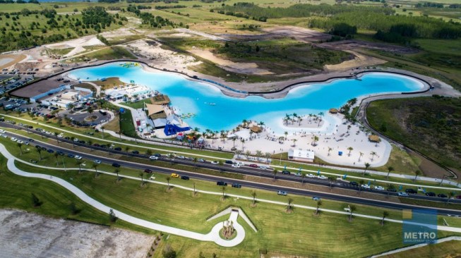 The Epperson lagoon in Wesley Chapel, Fla., is the first Crystal Lagoons amenity to open in the U.S.