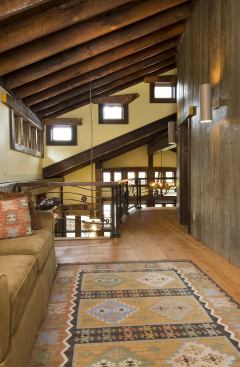 Abundant clerestory windows and high ceilings facilitate the distribution of natural daylight.