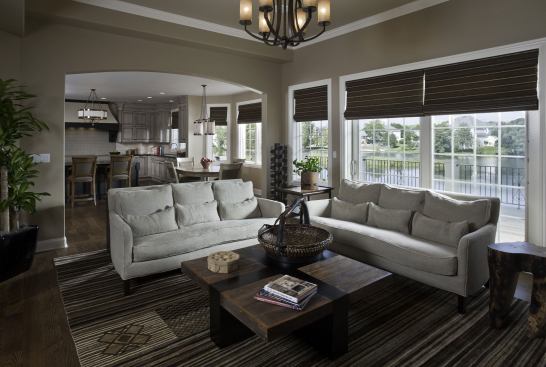 The home’s open floor plan provides plenty of opportunities for family engagement.