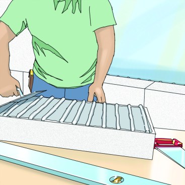 2. A Drainage Plane If bulk water leaks in, it needs a pathway down and out. Some systems call for vertical stripes of adhesive to create the drainage gap (which avoids the problem of fastener penetrations); other solutions allow the fasteners, but require a drainage mat. Some systems use channel grooves in the back side of the insulation itself.