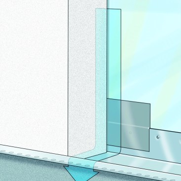 3. The Insulation Layer
Continuous insulation is the big energy advantage of EIFS. Expanded polystyrene insulation can be adhesively attached or fastened with screws and washers. After the insulation is on the wall, it gets rasped to make a uniform surface that will bond well to the acrylic-modified cementitious top coat.