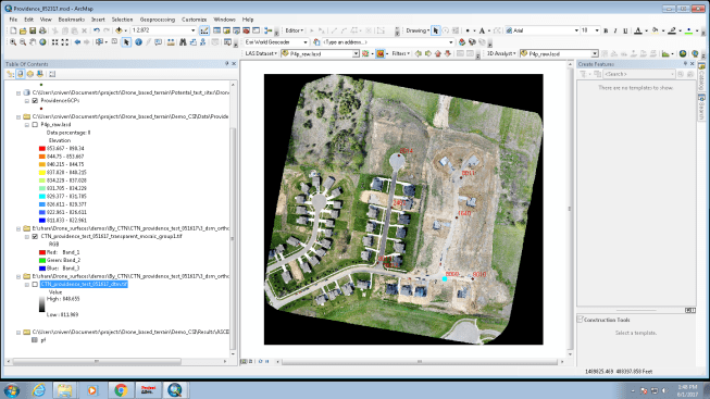 One aerial image identifies the 8 GCPs for this survey.