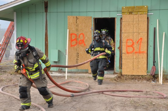 About 400 personnel participated in nearly 150 hours of real-life training scenario simulations using the structures slated for demolition.