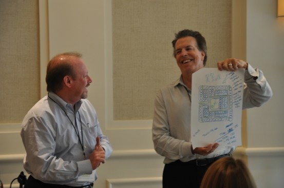 Architects from PlaceWorks presented teams with an existing site plan and asked them to to redesign it.