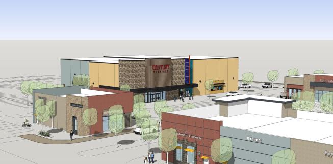 The master-planned Dunes development in Marina, Calif., (near Monterey) features a town square complete with 5-screen cinema, to open this summer.