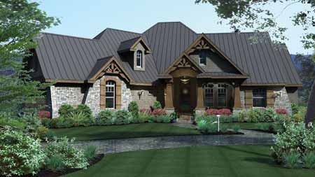 No. 3: Party Ready Outside, this home offers rugged good looks. Inside, it features a comfortable, open layout in 2,847 square feet. The rear is packed with outdoor entertainment spaces, such as a hearth-warmed lanai and barbecue porch. For more images and information, click 
here.