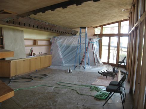 The playroom before the restoration.