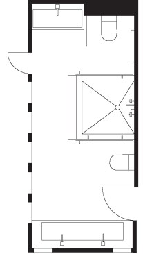 The floor plan.