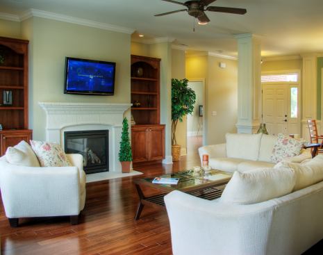 For a healthy indoor environment, a return vent in nearly every room facilitates the replacement of fresh air in the super-insulated house.