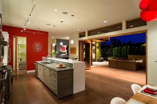 Open spaces throughout the home offer functional spaces for homeowners to entertain. Project: EVOKE-LUXE by Quadrant Homes  