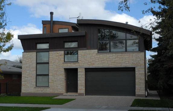 The LEED Platinum home was built with an eye toward energy efficiency and materials conservation. More than 90% of the construction debris was diverted from the landfill.