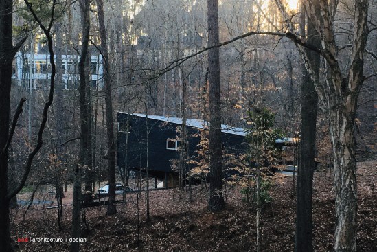 As intended, the house is a subtle presence in its natural setting.