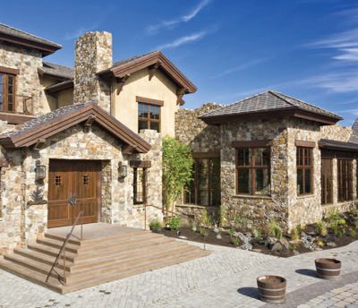It's a building that respects the genius of the place, with outdoor terraces growing out of natural rock formations. And exterior gable-end trusses were cut to curve like the distinctive branched horns of the local Pronghorn population.