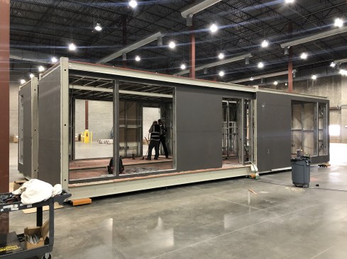 Production inside ZenniHome's factory in Page, Arizona.