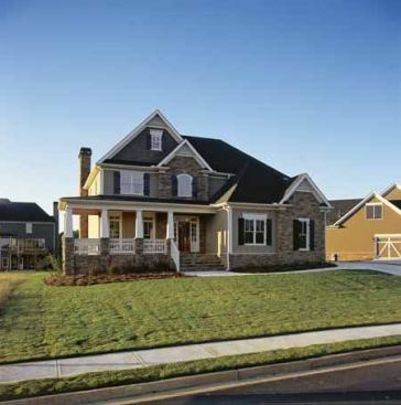 No. 4: Country Curb Appeal An open floor plan caters to entertaining and family interaction, while fireplaces lend a cozy feel. Upstairs, the master suite features tray ceilings and a French-door entry to the master bath. All together, the plan is 2,443 square feet with four bedrooms. For more images and information, click 
here.