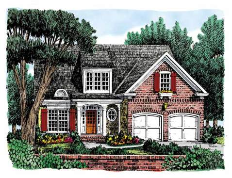 With
dimensions of 41’ x 48’4”, this master-on-main plan fits a small lot. See more
images, information, and the floor plan.&nbsp;