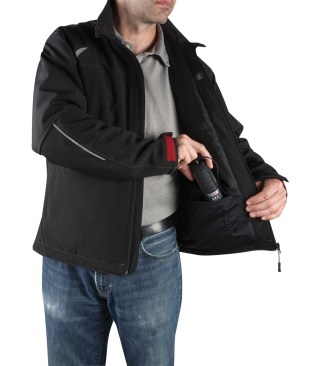 Bosch's Heated Jacket Model PSJ120 has deep zippered front pockets