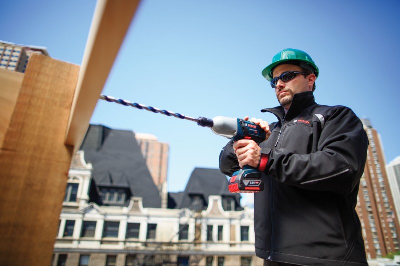 Heated jackets allow for onsite warmth with fewer layers