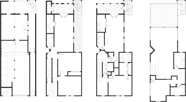 Floor plans before the renovation.