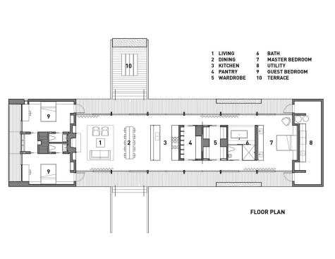 The home's floor plan.