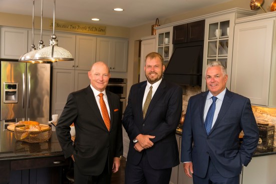 From left: Bob Hawksley, CEO, Greg Fischer, co-chairman, and Tim McMahon, president, are pleased with the company’s first-quarter performance.
