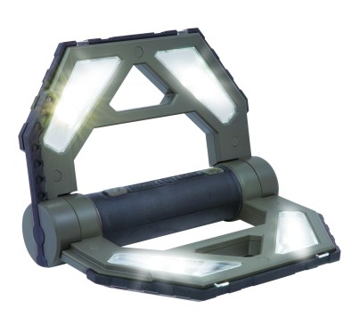 Might-D Light LED 140 Rechargeable Folding Worklight’s innovative design supports a multitude of work positions