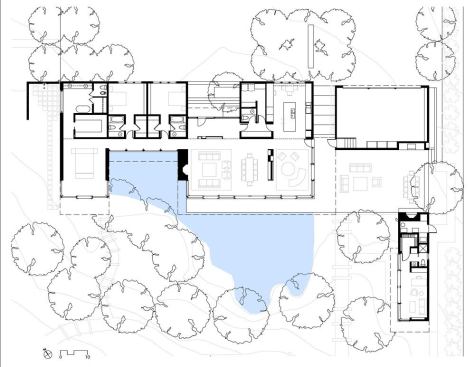 The home's floor plan.