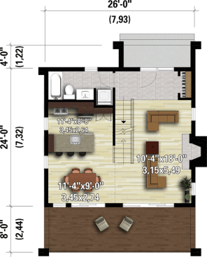 Light-Filled and Modern 25-4933 - Main Floor Plan