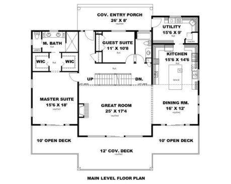 Modern Details 117-900 - Main Floor Plan