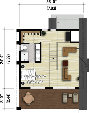 Light-Filled and Modern 25-4933 - Upper Floor Plan