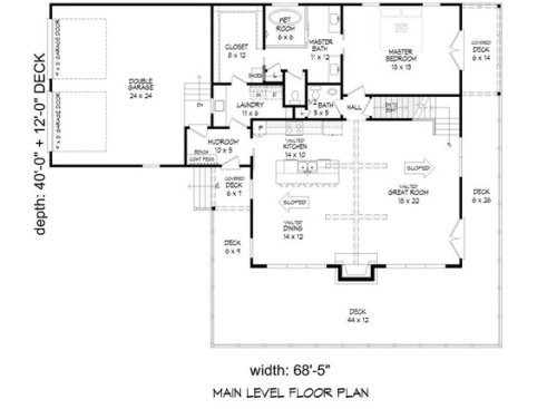 Luxe Primary Suite 932-426 - Main Floor Plan