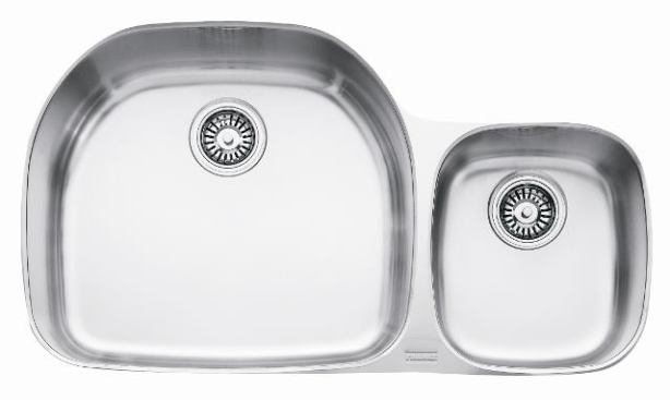 The Prestige Plus double-bowl sink is the kind of product you specify when buyers have a little money to spend. Made from 18-gauge stanless steel, it has one large bowl measuring about 8 inches deep and another measuring about 6 inches. It’s priced from $814. Franke. 
www.frankeksd.com.
