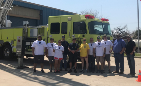 Friedrich employees donated A/C units to the Rockport, Texas, Volunteer Fire Department.