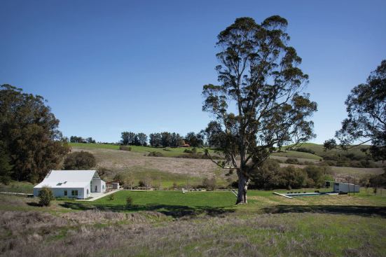 An integral part of the design, the landscaping by Lutsko Associates includes several outdoor living areas, organized along a riparian restoration and native plantings.