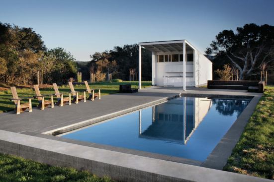 One of the main reasons the clients bought this property so close to their primary residence is to be outside. That inspired designing a smaller house in order to get people outdoors and support that style of living. 