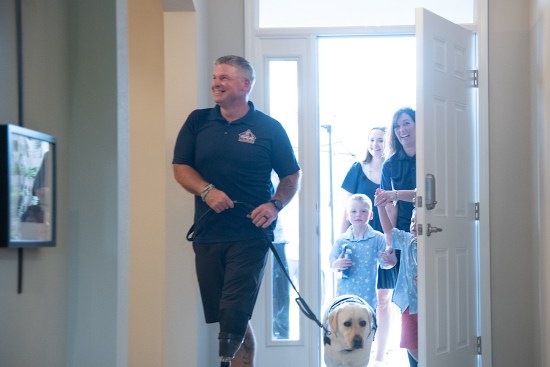 Holiday Builders and Building Homes for Heroes recently built a home for Army Sergeant First Class John Goudie and his family in Freeport, Florida.