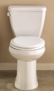 Gerber. Additions to the manufacturer’s Avalanche toilet family include the Avalanche Leak Sentry and a gravity-fed one-piece unit. The LS model (shown) features a Fluidmaster Leak Sentry Pro Fill valve that eliminates toilet run-on when not in use. The gravity-fed unit is available in a one- or two-piece option, and uses the company’s most sophisticated and powerful single-flush system. Both products operate at 1.28 gpf and feature a 3-inch flush valve. 866.538.5536. www.gerberonline.com. Booth #W4017.