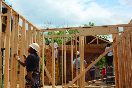 The builder’s Williamsport, Md., division recently built a Habitat for Humanity house.